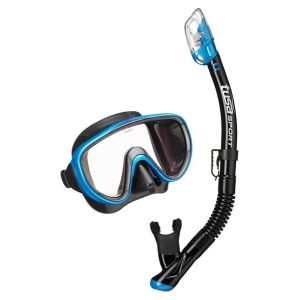 TUSA SPORT UC1625 Mask and Snorkel Set ADULT Black